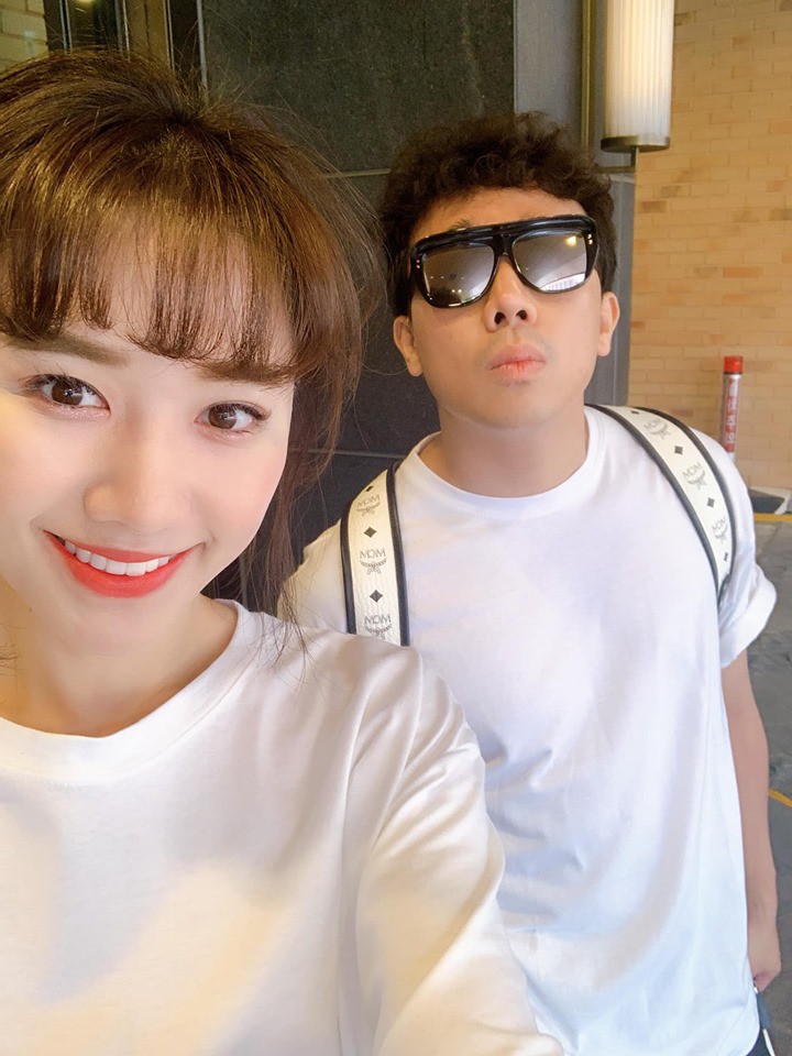 Không chỉ Hari Won mà cả Trấn Thành cũng rơi vào tình trạng tăng cân mất kiểm soát. Ảnh internet