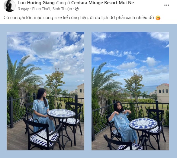 Lưu Hương Giang và con gái cả tận hưởng kỳ nghỉ bên gia đình. Ảnh internet