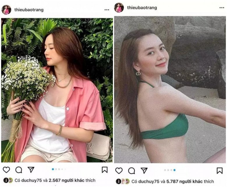 Chồng cũ Lệ Quyên thường xuyên tương tác với Thiều Bảo Trang. Ảnh internet Chồng cũ Lệ Quyên thường xuyên tương tác với Thiều Bảo Trang. Ảnh internet