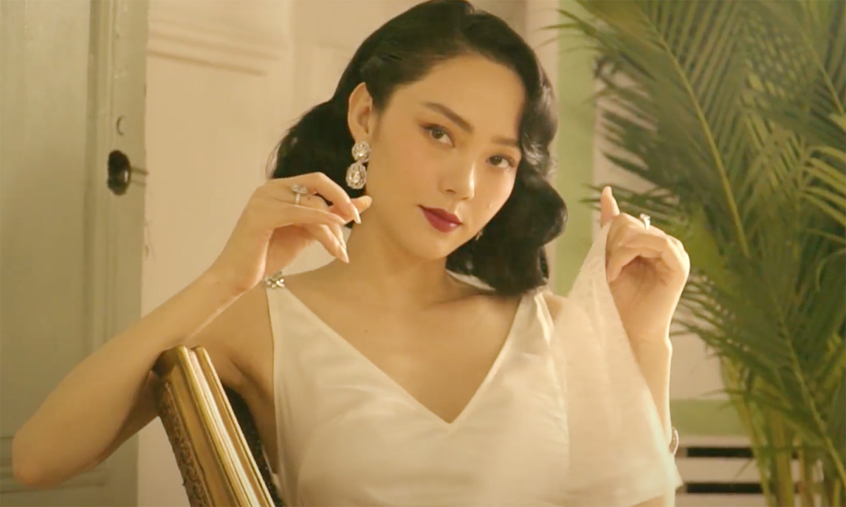 Minh Hằng ngày càng nhuận sắc sau khi lấy chồng. Ảnh internet