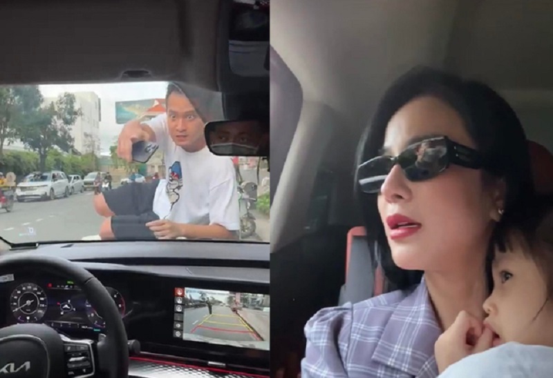 Đức Phạm từng chặn đầu xe của Diệp Lâm Anh (Ảnh: Chụp màn hình) Đức Phạm từng chặn đầu xe của Diệp Lâm Anh (Ảnh: Chụp màn hình)