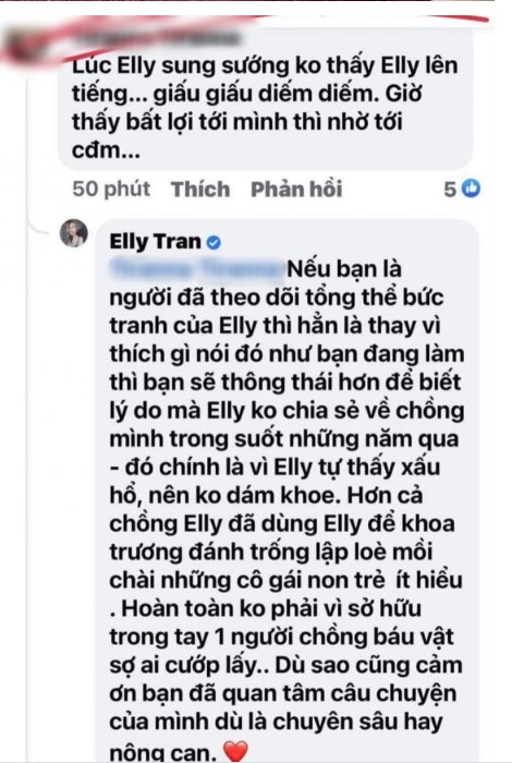 Elly Trần thừa nhận một sự thật phũ phàng khi bị CDM buông lời cay đắng. Ảnh internet