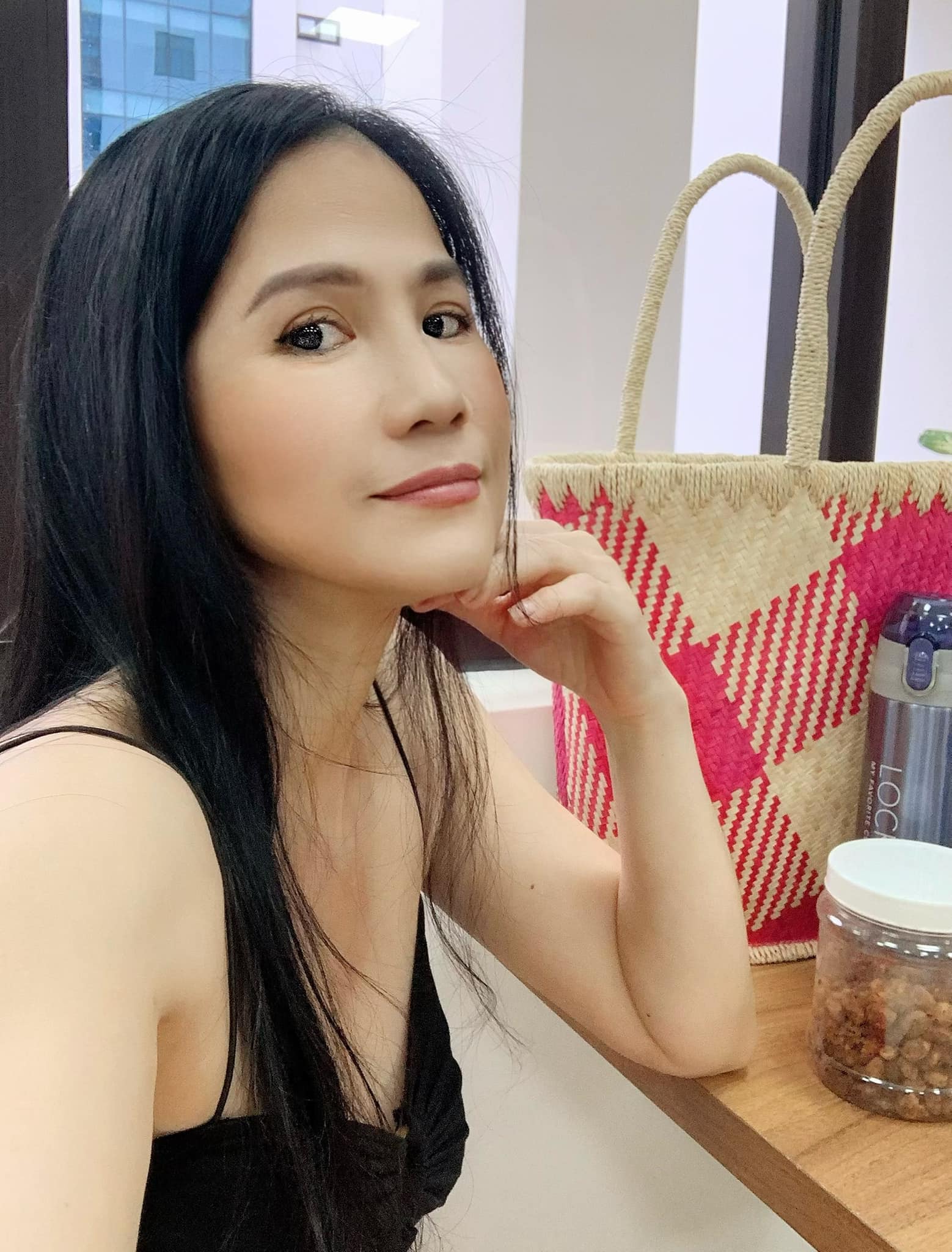 Tình cũ Lê Công Tuấn Anh khoe nhan sắc 'lão hóa ngược'. Ảnh internet