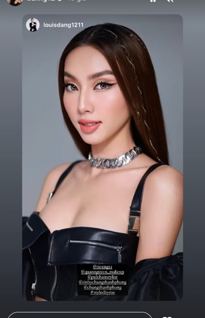 Ảnh qua chỉnh của Hoa hậu Thùy Tiên. Ảnh internet