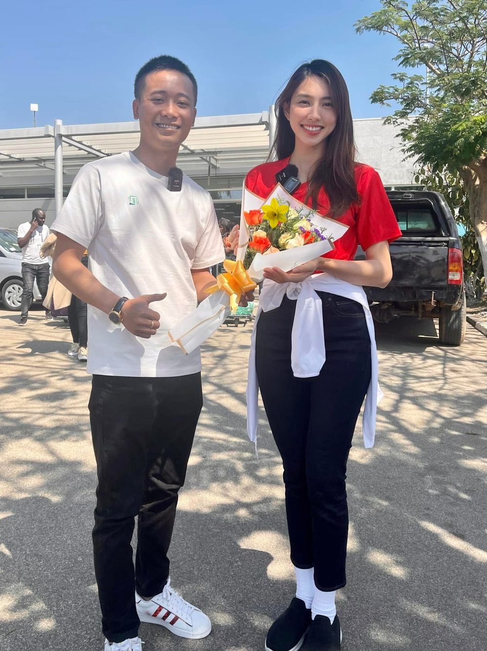 Quang Linh Vlog liên tục được se duyên với Hoa hậu Thùy Tiên. Ảnh internet