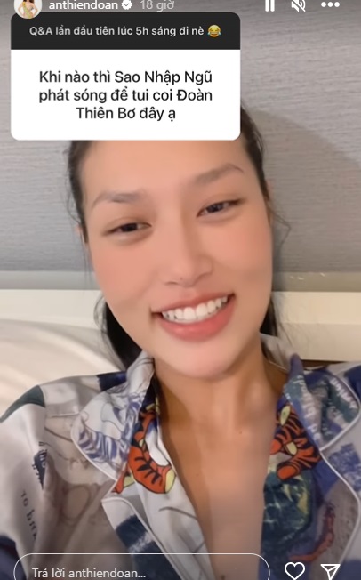 Để mặt mộc nhưng Thiên Ân vẫn rất xinh đẹp. Ảnh internet