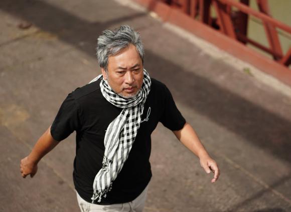 Người tình tin đồn của Mỹ Tâm xuất hiện với mái tóc bạc trắng. Ảnh internet