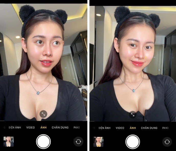 Mặt mộc nhưng vẫn xinh đẹp của Việt Phương Thoa. Ảnh internet