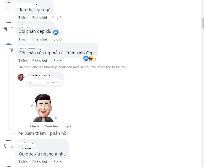 Cư dân mạng xuýt xoa trước đôi chân cực phẩm của Thiều Bảo Trâm. Ảnh internet Cư dân mạng xuýt xoa trước đôi chân cực phẩm của Thiều Bảo Trâm. Ảnh internet
