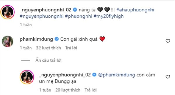 Bà trùm Hoa hậu không ngớt lời khen dành cho Á hậu Phương Nhi. Ảnh internet Bà trùm Hoa hậu không ngớt lời khen dành cho Á hậu Phương Nhi. Ảnh internet