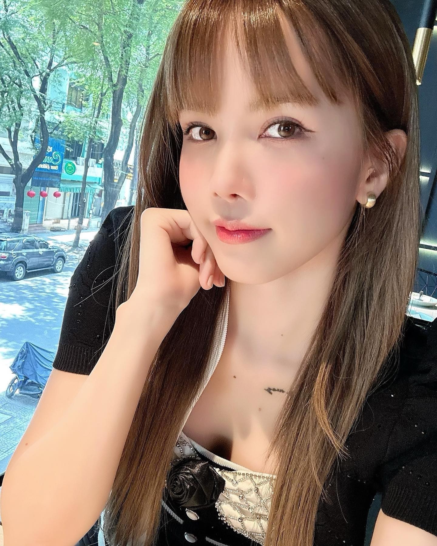 Thiều Bảo Trâm ngày càng thăng hạng nhan sắc. Ảnh FBNV