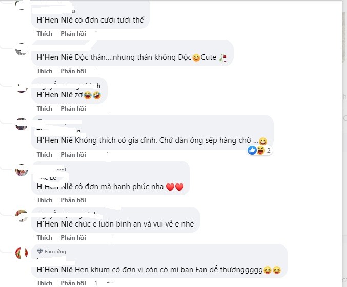 Cư dân mạng an ủi trước nghi vấn H'Hen Niê chia tay bạn trai. Ảnh chụp màn hình Cư dân mạng an ủi trước nghi vấn H'Hen Niê chia tay bạn trai. Ảnh chụp màn hình