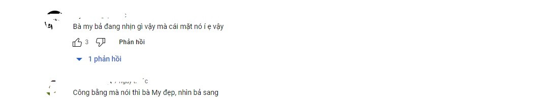Huỳnh My được cư dân mạng khen vì hành động tinh tế. Ảnh chụp màn hình