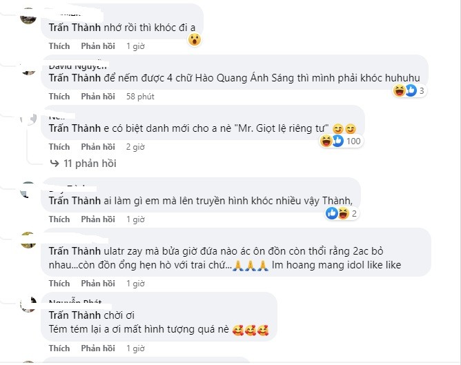 Than thở nhớ Hari Won, Trấn Thành lại bị CDM tràn vào 'cà khịa' sau màn khóc gây tranh cãi 2 Than thở nhớ Hari Won, Trấn Thành lại bị CDM tràn vào 'cà khịa' sau màn khóc gây tranh cãi 2