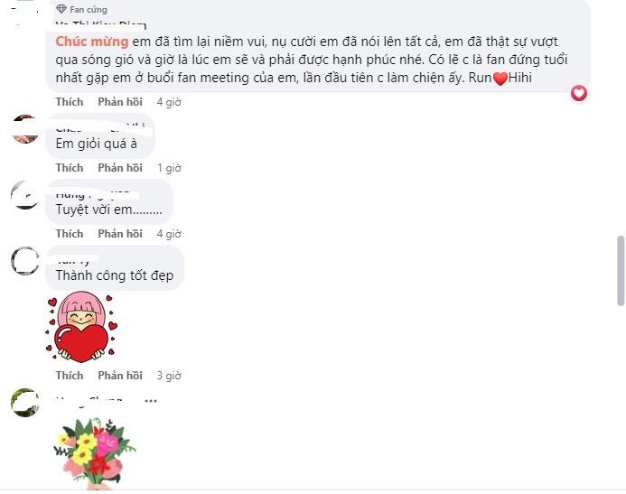 CDM chúc mừng thành quả của Trương Quỳnh Anh. Ảnh internet CDM chúc mừng thành quả của Trương Quỳnh Anh. Ảnh internet