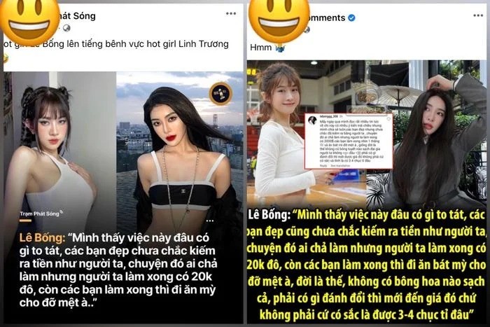 Tiktoker Lê Bống bị vạ lây sau ồn ào của hot girl Linh Trương 2 Tiktoker Lê Bống bị vạ lây sau ồn ào của hot girl Linh Trương 2