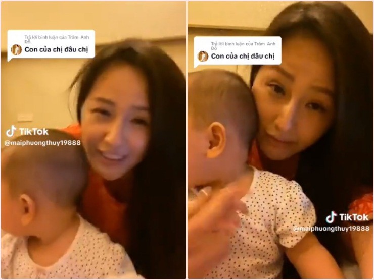 Xôn xao clip Mai Phương Thúy chơi đùa bên một bé gái hậu tin đồn bí mật sinh con cho đại gia 1 Xôn xao clip Mai Phương Thúy chơi đùa bên một bé gái hậu tin đồn bí mật sinh con cho đại gia 1