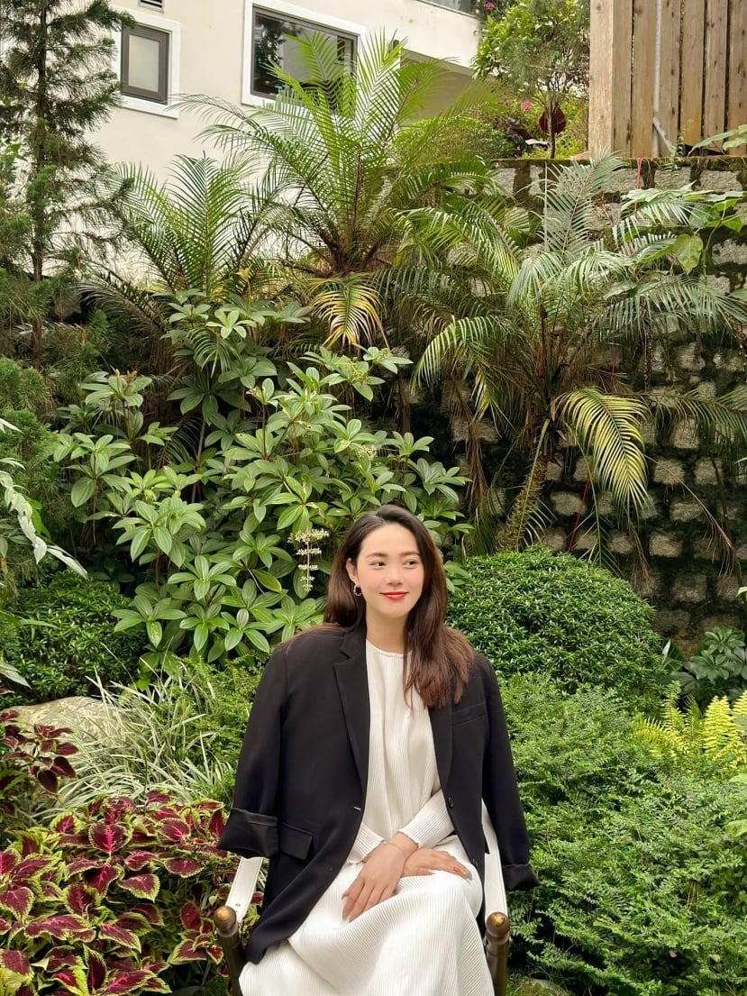 Nhan sắc của Minh Hằng ở giai đoạn giữa thai kỳ. Ảnh FBNV