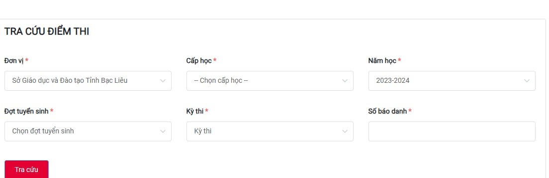 Tra cứu điểm thi vào lớp 10 tỉnh Bạc Liêu năm 2023 nhanh, chính xác. Ảnh internet