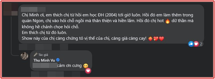 Một cư dân mạng phơi bày tính cách con người thật của Thu Minh. Ảnh chụp màn hình Một cư dân mạng phơi bày tính cách con người thật của Thu Minh. Ảnh chụp màn hình