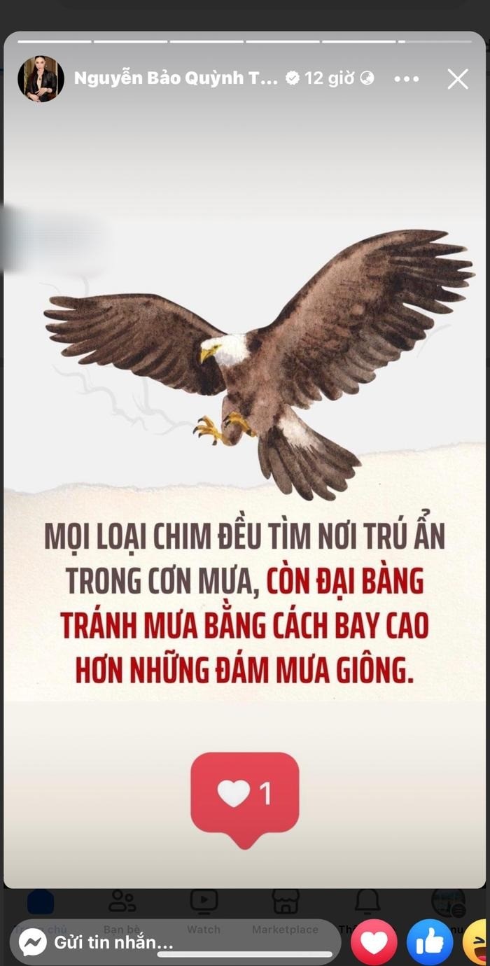 Quỳnh Thư lại tiếp tục đăng đàn sau thời gian ồn ào với Diệp Lâm Anh lắng xuống. Ảnh FBNV Quỳnh Thư lại tiếp tục đăng đàn sau thời gian ồn ào với Diệp Lâm Anh lắng xuống. Ảnh FBNV