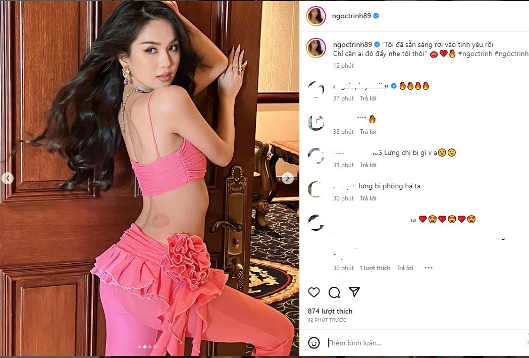 Ngọc Trinh tuyên bố đã sẵn sàng cho một mối quan hệ mới sau thời gian dài chia tay tỷ phú Hoàng Kiều. Ảnh IGNV