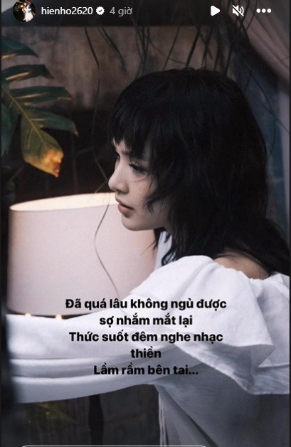 Hiền Hồ thừa nhận bản thân rơi vào tình trạng không dám ngủ sau ồn ào. Ảnh IGNV Hiền Hồ thừa nhận bản thân rơi vào tình trạng không dám ngủ sau ồn ào. Ảnh IGNV