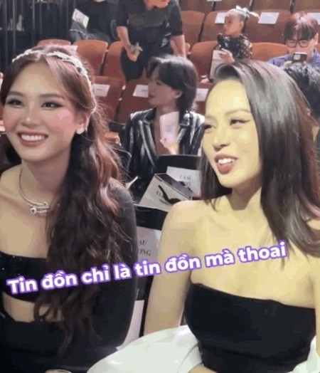 Hoa hậu Thanh Thủy phủ nhận tin đồn Hoa hậu Tiểu Vy hẹn hò với mỹ nhân Thái Lan. Ảnh internet Hoa hậu Thanh Thủy phủ nhận tin đồn Hoa hậu Tiểu Vy hẹn hò với mỹ nhân Thái Lan. Ảnh internet