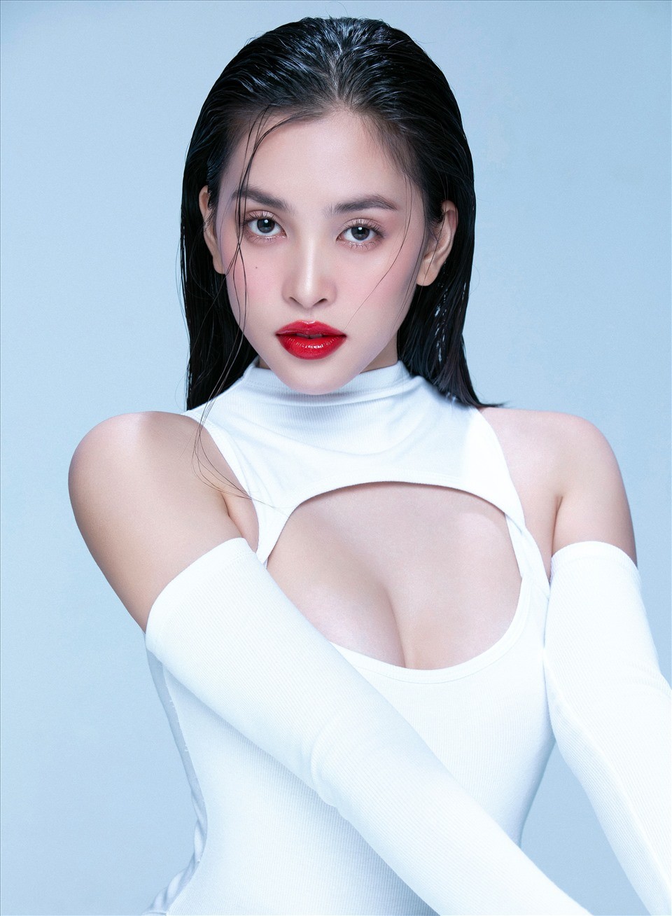 Hoa hậu Tiểu Vy chưa chính thức lên tiếng về tin đồn hẹn hò với mỹ nam Thái Lan. Ảnh internet