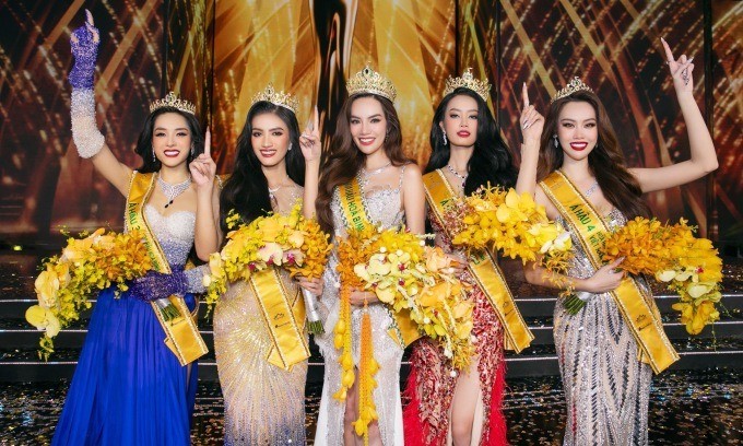 Top 5 Hoa hậu Hòa bình Việt Nam 2023. Ảnh internet Top 5 Hoa hậu Hòa bình Việt Nam 2023. Ảnh internet