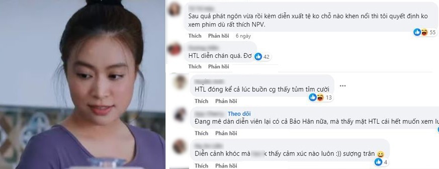Hoàng Thùy Linh bị chê diễn xuất đơ trên phim. Ảnh internet