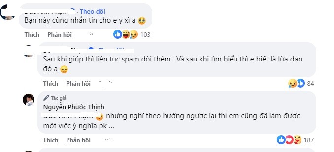 CDM cho rằng Noo Phước Thịnh đã bị lừa. Ảnh chụp màn hình CDM cho rằng Noo Phước Thịnh đã bị lừa. Ảnh chụp màn hình