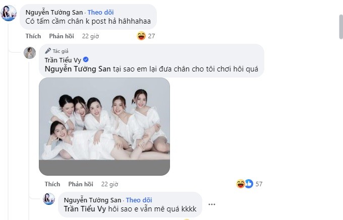Tiểu Vy bóc phốt Tường San trên mạng xã hội. Ảnh chụp màn hình Tiểu Vy bóc phốt Tường San trên mạng xã hội. Ảnh chụp màn hình