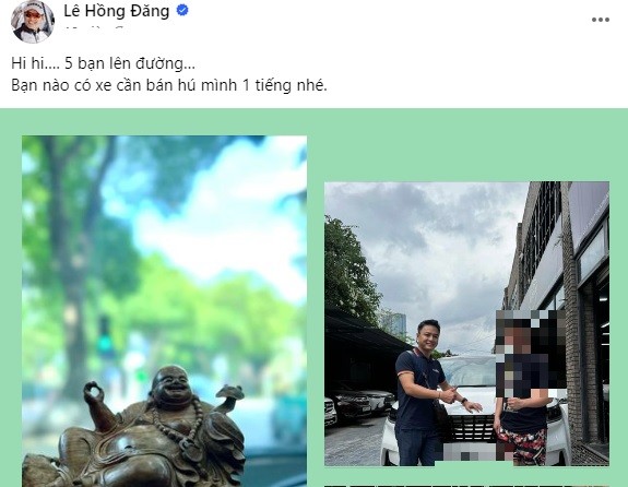 Hồng Đăng cực mát tay trong công việc mới sau thời gian dài vắng bóng trên màn ảnh nhỏ vì ồn ào tại Tây Ban Nha. Ảnh FBNV