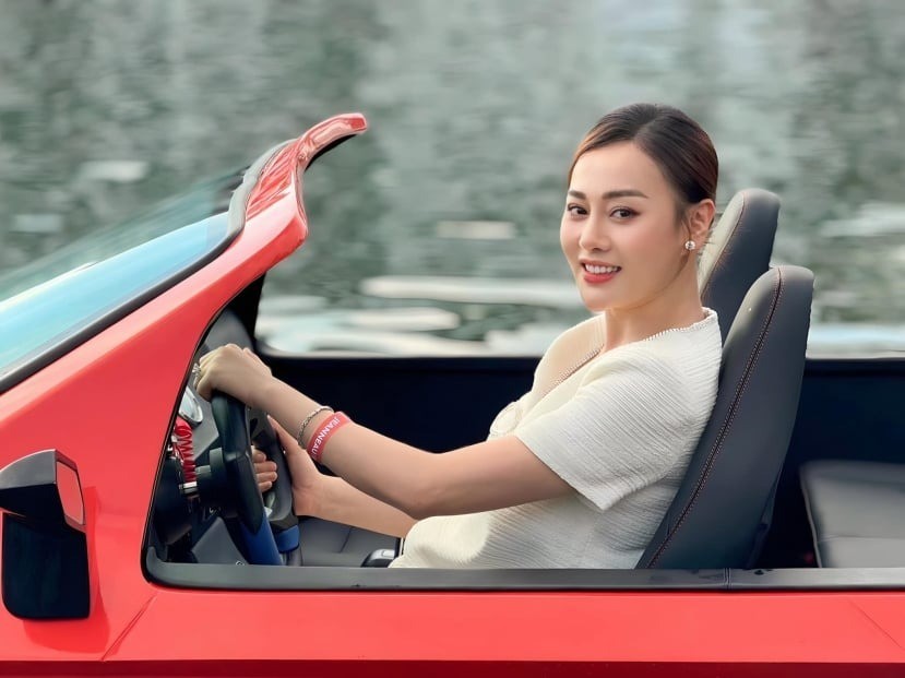 Phương Oanh được nhận xét mặn mà hơn khi mang thai đôi. Ảnh FBNV