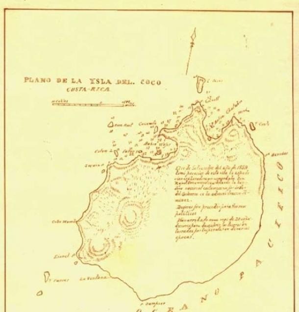 Bản đồ đảo Cocos của Jose Maria Figueroa năm 1883. Bản đồ đảo Cocos của Jose Maria Figueroa năm 1883.