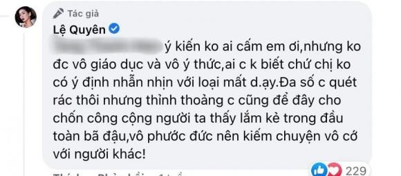Lệ Quyên bộc lộ tính cách mạnh mẽ thông qua lối hành xử cứng rắn với antifan - Ảnh 1