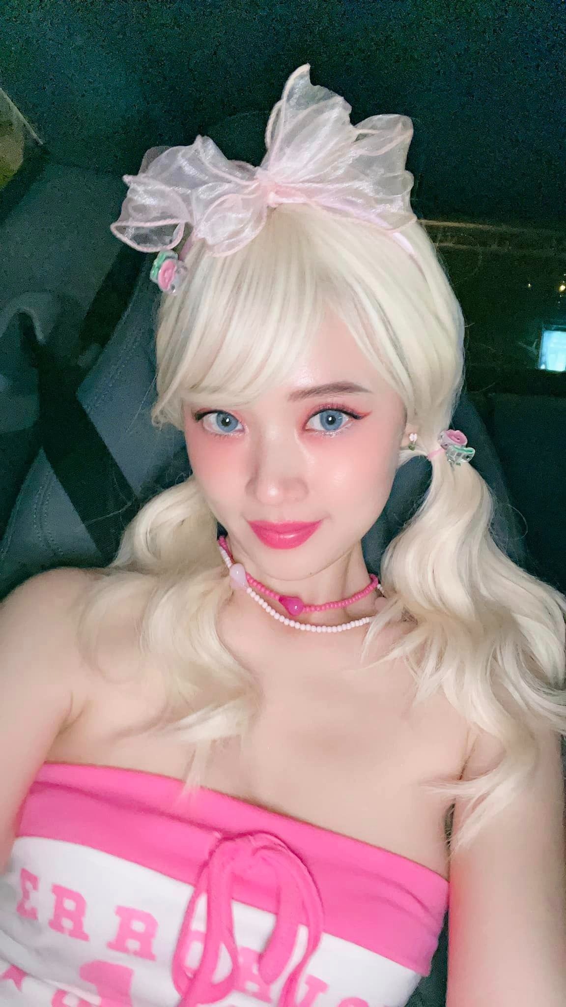 Bất ngờ với diện mạo của Midu. Ảnh: FBNV