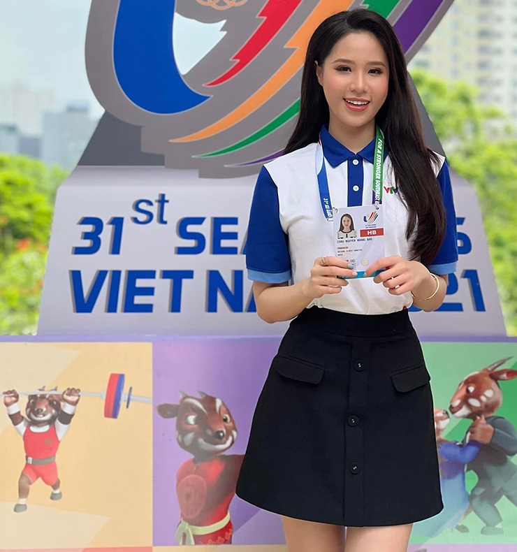 Bảo Châu đang là MC của VTV. Ảnh: FBNV