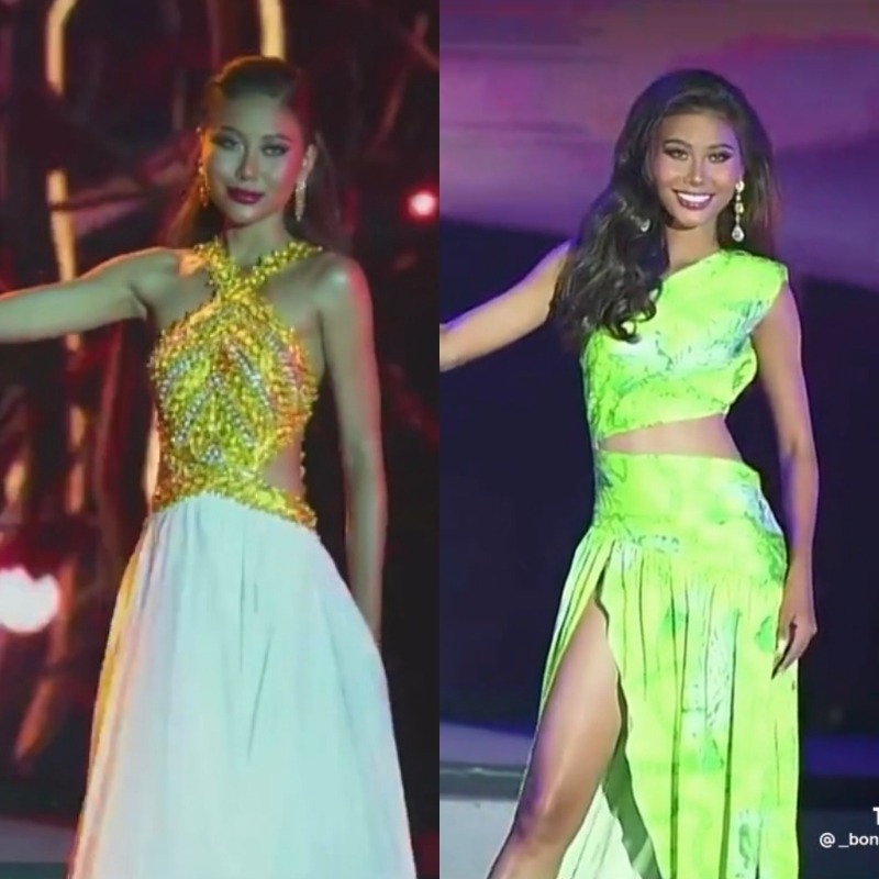 Hoa hậu Thạch Thu Thảo gặp sự cố ngoài ý muốn ngay tại sân khấu của Miss Earth 2022. Ảnh: Internet Hoa hậu Thạch Thu Thảo gặp sự cố ngoài ý muốn ngay tại sân khấu của Miss Earth 2022. Ảnh: Internet