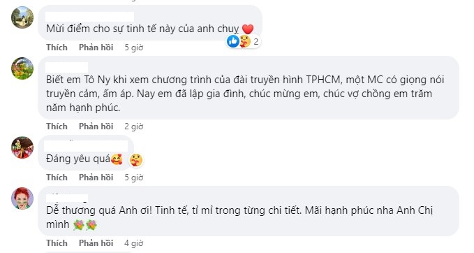 Dân tình nức nở khen ngợi sự tinh tế và đáng yêu của vợ chồng Lê Âu Ngân Anh. Ảnh: FBNV