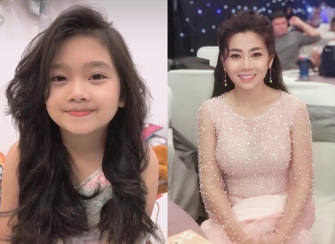 Lavie càng lớn càng giống mẹ. Ảnh: FBNV Lavie càng lớn càng giống mẹ. Ảnh: FBNV