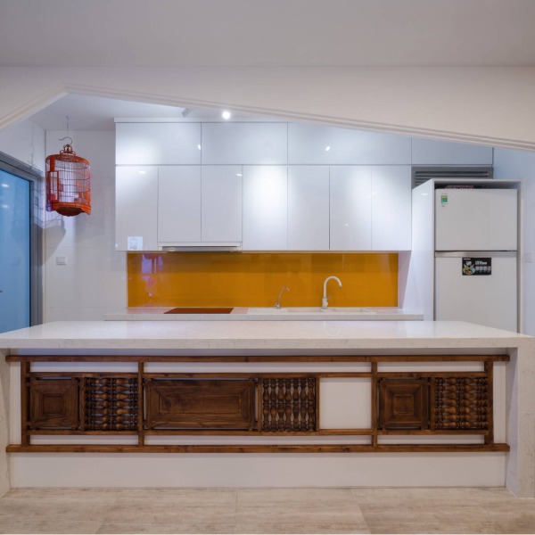 Không gian đậm tính truyền thống của vợ chồng Ngọc Hân. Ảnh: FBNV