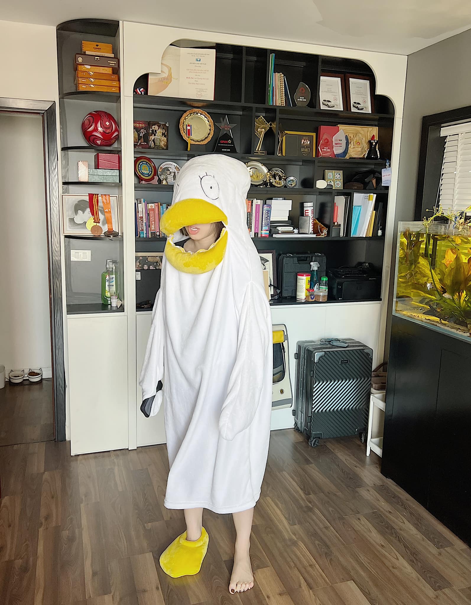 Hình ảnh hài hước của Phương Nga được Bình An chia sẻ. Ảnh: Internet