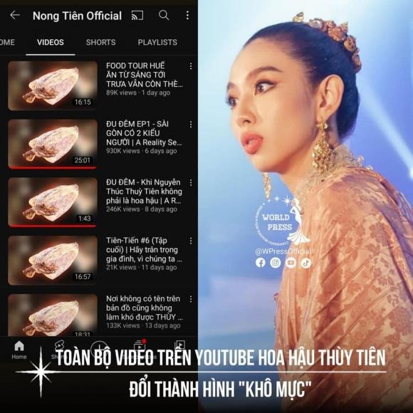 Kênh YouTube của Thùy Tiên gặp 'biến' lớn. Ảnh: Internet Kênh YouTube của Thùy Tiên gặp 'biến' lớn. Ảnh: Internet