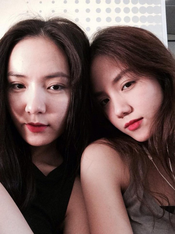Hai chị em Phương Linh và Phương Ly. Ảnh: Internet