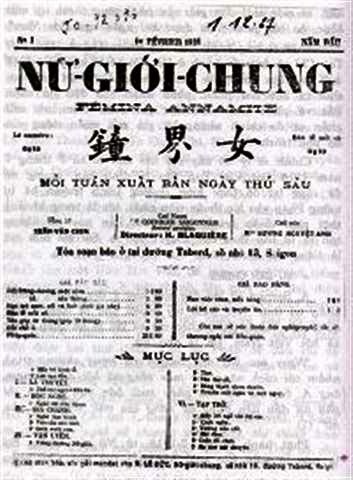 Tờ 'Nữ giới chung'. Ảnh: Internet Tờ 'Nữ giới chung'. Ảnh: Internet