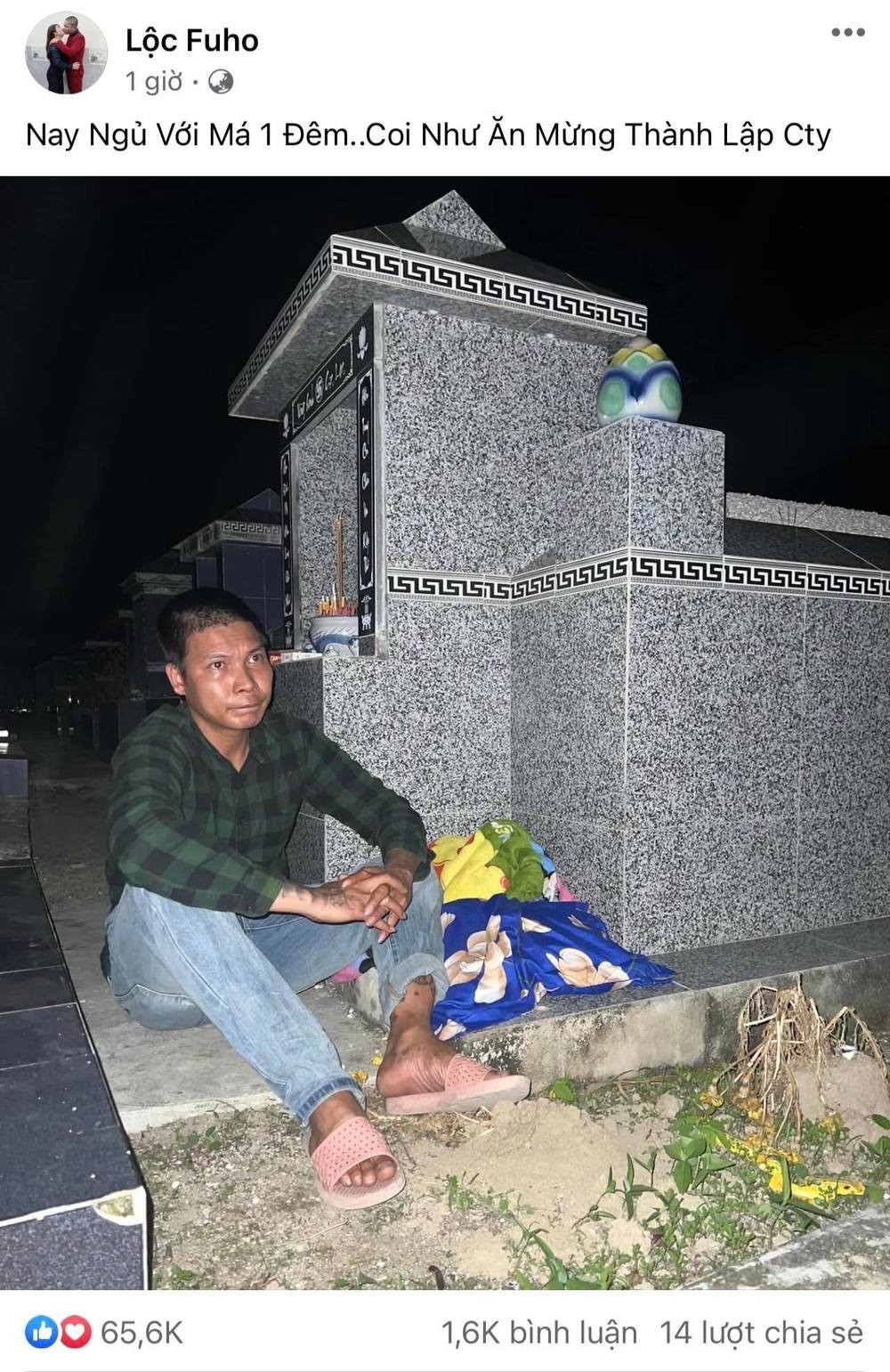 Lộc Fuho ăn mừng thành công trong sự nghiệp. Ảnh: FBNV