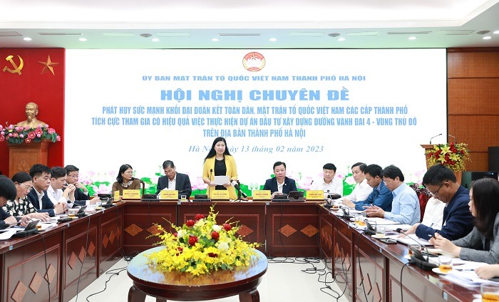 Chủ tịch Ủy ban MTTQ Việt Nam Thành phố Nguyễn Lan Hương phát biểu kết luận Hội nghị Chủ tịch Ủy ban MTTQ Việt Nam Thành phố Nguyễn Lan Hương phát biểu kết luận Hội nghị
