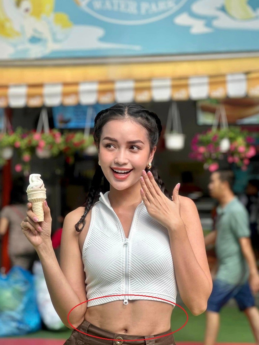 Ngọc Châu vô tình để lộ vóc dáng kém nuột nà giữa nghi vấn phẫu thuật thẩm mỹ - Ảnh 2